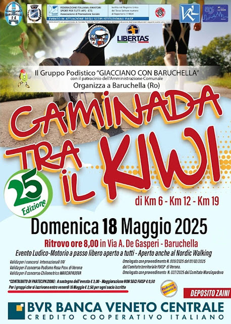 25ˆ Caminada tra il kiwi - Baruchella 25ˆ Caminada tra il kiwi - Baruchella