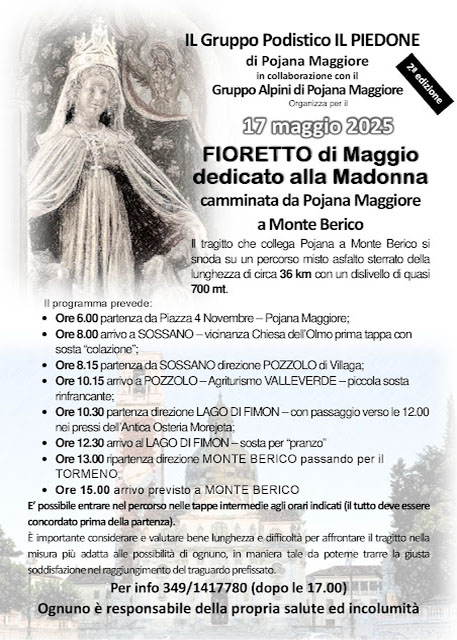 2ˆ Fioretto alla Madonna di Monte Berico 2ˆ Fioretto alla Madonna di Monte Berico