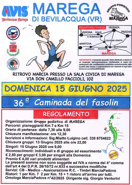 36ˆ Caminada del Fasolin - Marega di Bevilacqua 36ˆ Caminada del Fasolin - Marega di Bevilacqua
