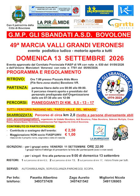 49ˆ Marcia Valli Grandi Veronesi - Bovolone 49ˆ Marcia Valli Grandi Veronesi - Bovolone